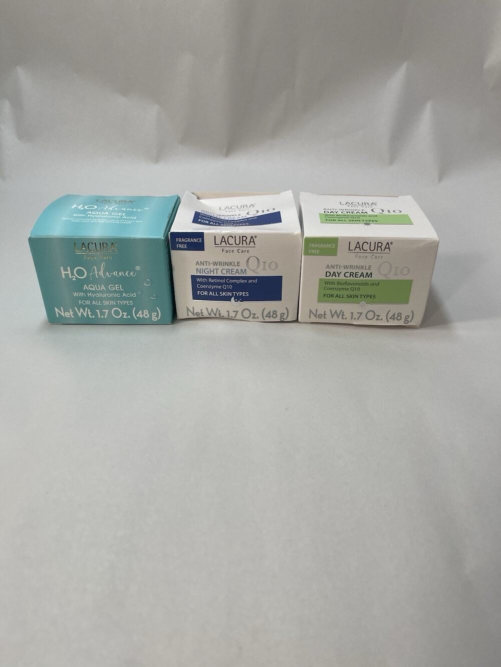 Lacura Q10 Anti-Wrinkle Day & Night Cream + H2O Advance Aqua Gel Set